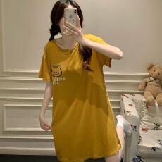 批发量大价优26年夏季聚酯纤维150g圆领睡裙少女短裙直播高品可外穿