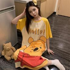 批发量大价优26年夏季聚酯纤维150g圆领睡裙少女短裙直播高品可外穿