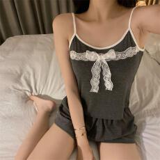 批发量大价优26年夏季TR云彩罗纹拉架吊带<b class='q'>套装</b>直播高品家居睡衣