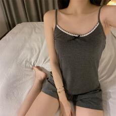 批发量大价优26年夏季TR云彩罗纹拉架吊带<b class='q'>套装</b>直播高品家居睡衣