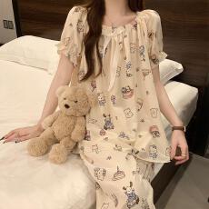 批发量大价优26年夏季皱布云朵棉短袖长裤少女直播高品可外穿