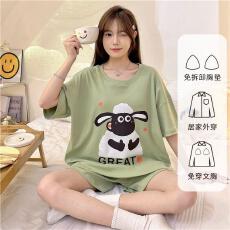 批发量大价优26年夏季聚酯纤维150g圆领<b class='q'>套装</b>少女卡通直播高品可外穿