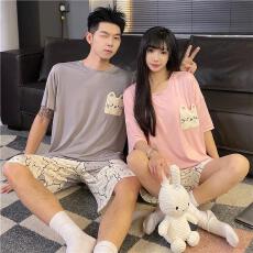 批发量大价优26年夏季莫代尔双短圆领<b class='q'>套装</b>少女卡通直播高品可外穿