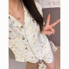 量大价优26年夏季云朵棉双短小翻领家居服套装直播高品可外穿