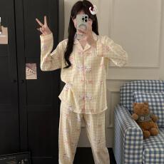 批发量大价优26年春季<b class='q'>睡衣</b>女新款云朵棉<b class='q'>长袖</b>小翻领家居服套装直播高品