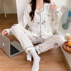 批发量大价优26年春季<b class='q'>睡衣</b>女新款云朵棉<b class='q'>长袖</b>小翻领家居服套装直播高品