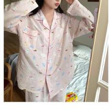 批发量大价优26年春季睡衣女新款云朵棉长袖小翻领家居服套<b class='q'>装</b>直播高品