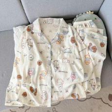 批发量大价优26年春季睡衣女新款云朵棉长袖小翻领家居服套<b class='q'>装</b>直播高品