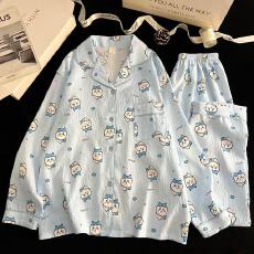 批发量大价优26年春季睡衣女新款云朵棉长袖小翻领家居服<b class='q'>套装</b>直播高品