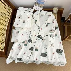 批发量大价优26年春季睡衣女新款云朵棉长袖小翻领家居服<b class='q'>套装</b>直播高品