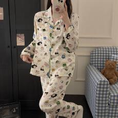 批发量大价优26年春季睡衣女新款云朵棉长袖小翻领家居服<b class='q'>套装</b>直播高品