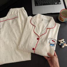 批发量大价优26年春季<b class='q'>睡衣</b>女新款云朵棉长袖小翻领家居服套装直播高品