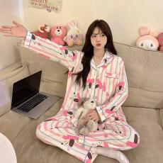 批发量大价优26年春季睡衣女新款云朵棉长袖小翻领家居服套装直播高品