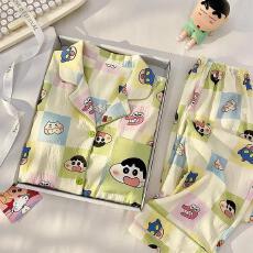 批发量大价优26年春季睡衣女新款云朵棉长袖小翻领家居服套装直播高品