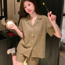 批发量大价优26年春季睡衣女新款云朵棉长袖小翻领家居服套装直播高品