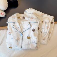 批发量大价优26年春季<b class='q'>睡衣</b>女新款云朵棉长袖小翻领家居服套装直播高品