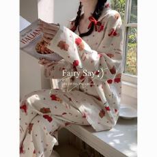 批发量大价优26年春季<b class='q'>睡衣</b>女新款云朵棉长袖小翻领家居服套装直播高品