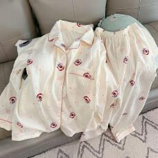 批发量大价优26年春季睡衣女新款云朵棉长袖小翻领家居服套装直播高品