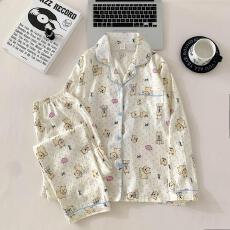 批发量大价优26年春季睡衣女新款云朵棉长袖小翻领家居服套装直播高品