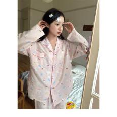 批发量大价优26年春季睡衣女新款云朵棉长袖小翻领家居服套装直播高品