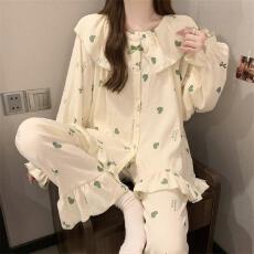 批发量大价优26年云朵棉<b class='q'>睡衣</b>女春季长袖可爱卡通开衫家居服直播高品
