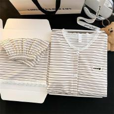 批发量大价优26年夏季新款短袖条纹家居服两件套直播高品