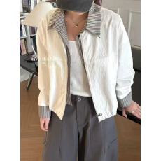 批发2026年新款<b class='q'>休闲</b>慵懒撞色假两件<b class='q'>夹克</b>短款外套女