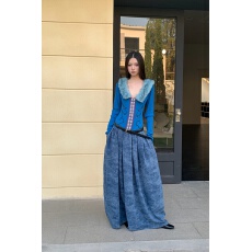 批发重磅秋冬<b class='q'>复古</b>可拆卸毛领刺绣长款连衣裙