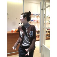 批发复古提花单排扣毛衣<b class='q'>外套</b>女装冬季<b class='q'>休闲</b>气质百搭上衣