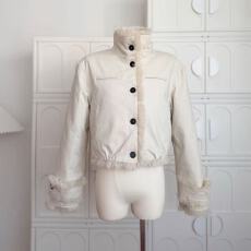 批发titi小姐姐【奶绒软梦】皮草女<b class='q'>冬</b>宽松两面穿米色短款保暖毛毛外套