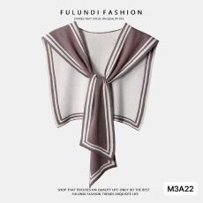 批发实价时尚洋气海军领系带小披肩外搭