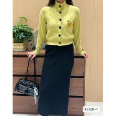 批发实价秋冬新款韩版高领南瓜装饰纯色<b class='q'>针织</b>宽松长袖<b class='q'>开衫</b>上衣女