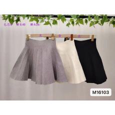 批发实价设计感纯欲高腰百搭A字针织<b class='q'>百褶裙</b><b class='q'>半身裙</b>