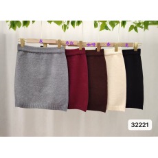 批发实价韩版时尚气质纯欲风松紧腰<b class='q'>包臀</b>针织半身短裙