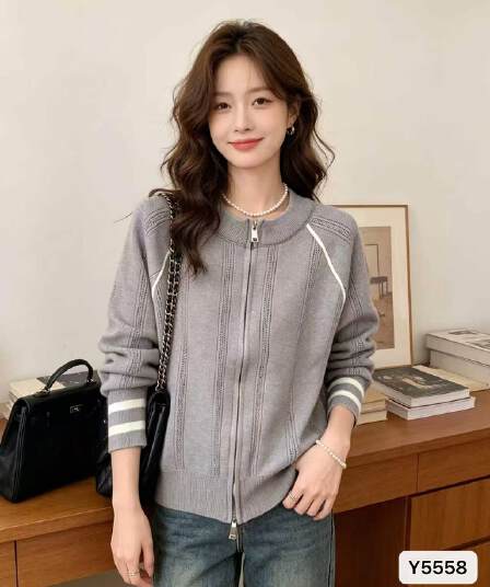 정가 가을 겨울 라운드 넥 수직 기사 홀로우 아웃 니트 외부 가져 가라. 긴팔 오픈 가디건