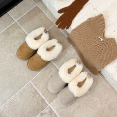 羊毛一体~低帮厚底雪地靴女2025冬季新款保暖加绒加厚毛毛鞋棉鞋