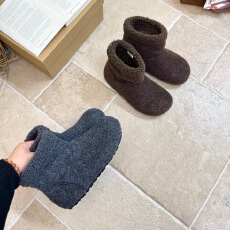 批发厚底复古加厚保暖灰色雪地靴女款2025新款<b class='q'>冬</b>季棉鞋短靴