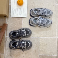 加绒厚底增高老爹鞋女2025秋冬做旧复古百搭网面运动休闲鞋显脚小