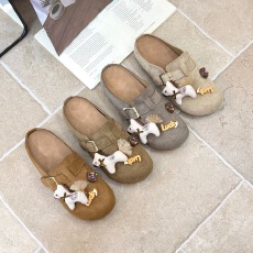 批发可爱小马勃肯鞋半拖女2026新款春<b class='q'>秋</b>懒人一脚蹬包头拖鞋外穿