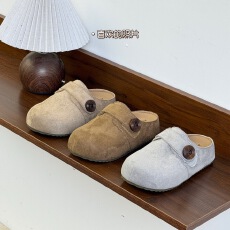 批发热卖款<b class='q'>日系</b>韩系厚底增高厚底真皮勃肯鞋女2026春防滑外穿半拖鞋