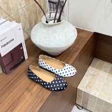 批发2026春波点方头平底韩版单鞋女<b class='q'>复古</b>甜妹风百搭软底奶奶鞋