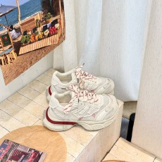 云感缓震~5.5cm厚底运动老爹鞋女2026春季新款欧货白色网布休闲鞋