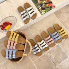 厚底勃肯拖鞋女夏外穿高级感2026新款超火凉鞋时尚皮带扣一字凉拖