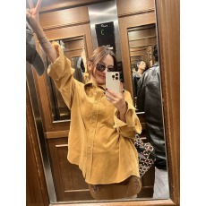 批发【出口品质】松弛感休闲小个子复古灯芯绒<b class='q'>衬衫</b>