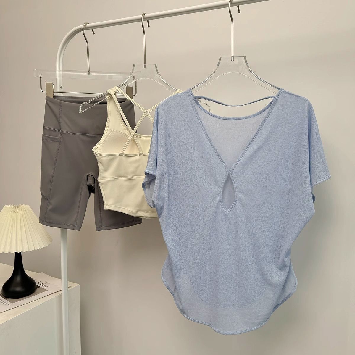 FA35458# 原版面料天猫抖音质量夏季薄款露背宽松透气百搭上衣 服裝批發女裝批發服飾貨源