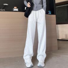 批发运动<b class='q'>裤</b>女秋冬新款韩版休闲宽松直筒卫<b class='q'>裤</b>冬季加绒窄版香蕉阔腿<b class='q'>裤</b>子