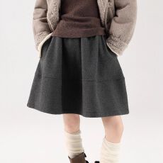 批发【~原版面料350g+原版做工+有口袋】<b class='q'>显瘦</b>高腰a字蓬蓬中裙