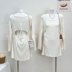 批发【~原版针织面料+原版做工】<b class='q'>露背</b>百搭英伦风韩版宽松<b class='q'>连衣裙</b>女