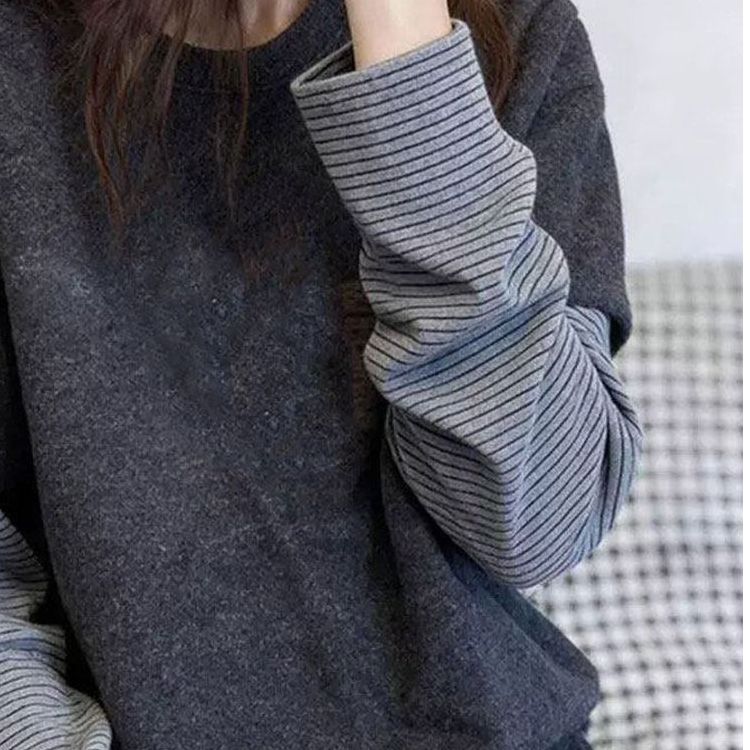 페이크 레이어드 1 1 리브 De 플러시 원본 솜씨 패치워크 맨위 다용도 De 플러시 기본 셔츠