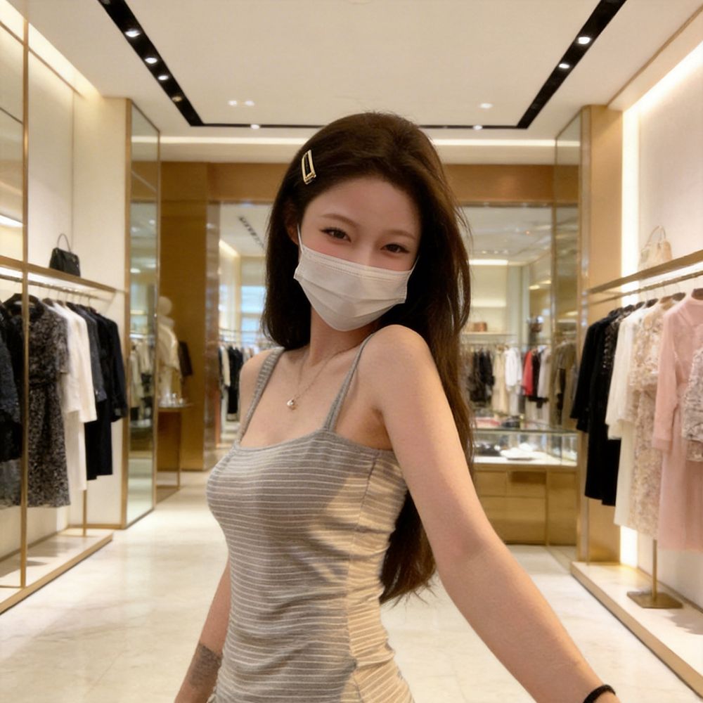 2026 스트라이프 몸매 가꾸기 와이드 어깨끈 캐미솔 캐주얼 맨위 여성 여름